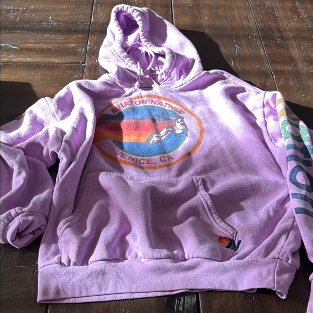Purple Aviator Nation hoodie
